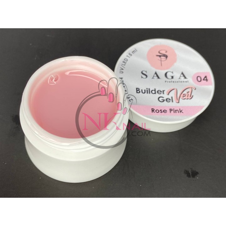 Гель Saga Builder Gel Veil №004, 15 мл